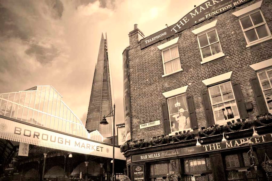 Borough Market The Shard London Photograph Print