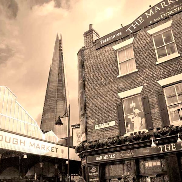 Borough Market The Shard London Photograph Print