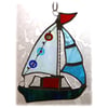 Boat Suncatcher Stained Glass Sailboat Yacht