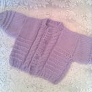 Child's Chunky Cardigan with Cable Panel Front, Child's Cardigan, Custom Make
