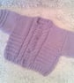 Child's Chunky Cardigan with Cable Panel Front, Child's Cardigan, Custom Make - Image 1