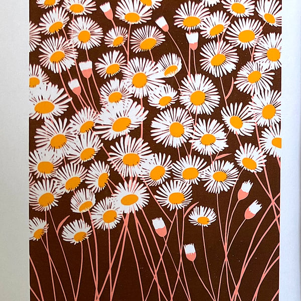'Daisies' original screen print - Super Seconds Festival
