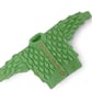 Green Hand Knitted Baby Cardigan, Bobble Pattern, Gender-Neutral, 0-6 Months - Image 1