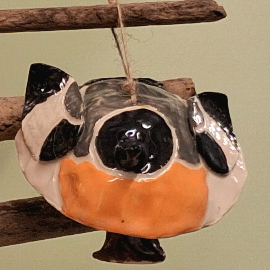 Ceramic Bullfinch bell