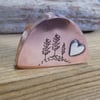 Copper and silver mini trinket arch box