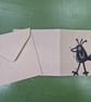Long Legged Larry. 5x5 inch card with envelope. - Image 2