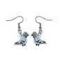 Pigeon Drop Earrings - Handmade - Image 3