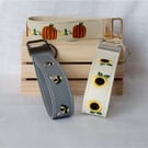 Embroidered Key Fob Wristlet