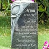Granite Memorial Vase RoseBowl Grave Flower Pot Cemetery Stone GraveStone Plaque