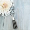 Cat Tassel Bag Charm - Grey