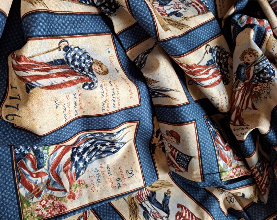 Large piece American quilting fabric