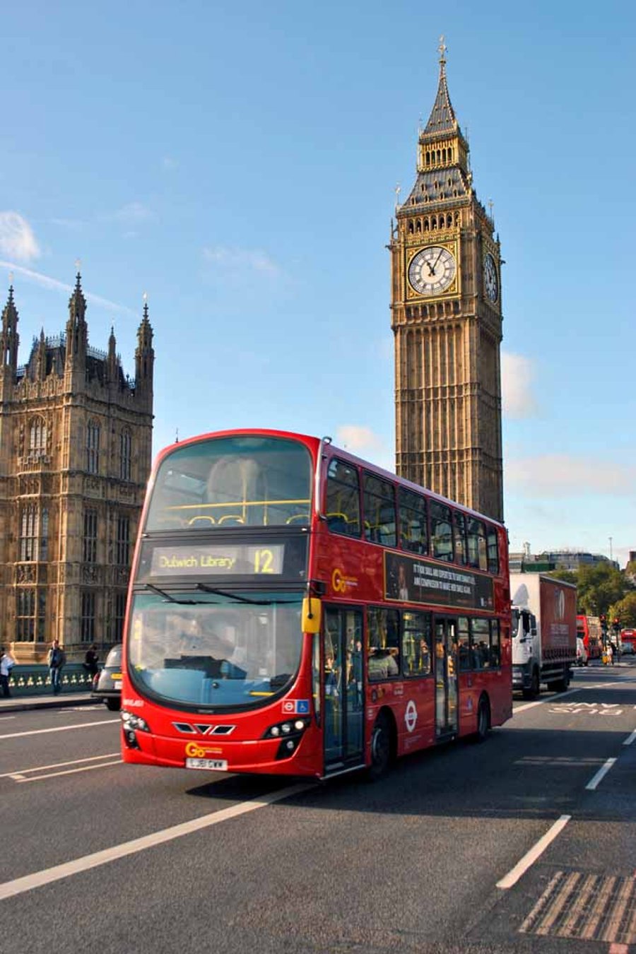 Big Ben Red Bus Westminster Bridge London Photograph Print