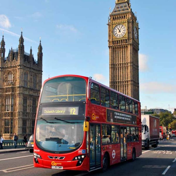 Big Ben Red Bus Westminster Bridge London Photograph Print