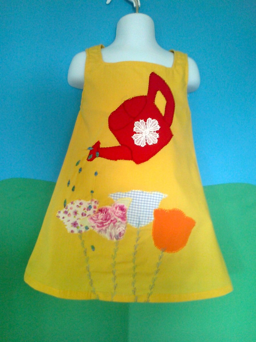 make the flowers grow yellow dress age 2-3yrs - free P&P in UK on this dress
