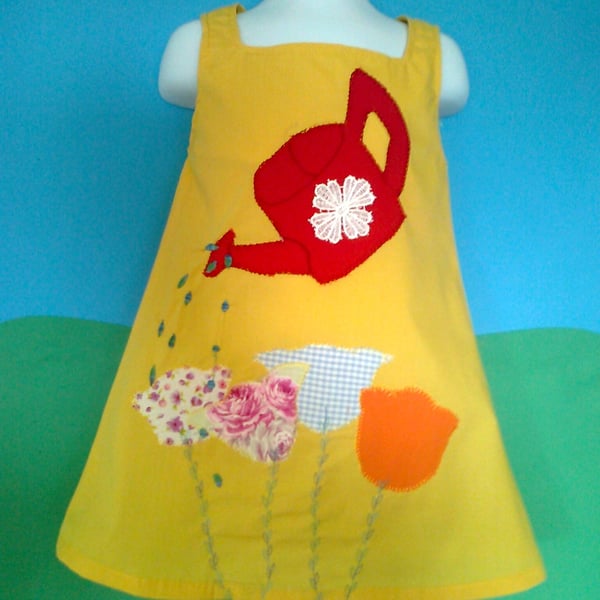 make the flowers grow yellow dress age 2-3yrs - free P&P in UK on this dress