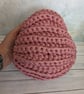 Ammonite basket, crochet shell, home decor, nautilus, fossil, T-shirt yarn - Image 7