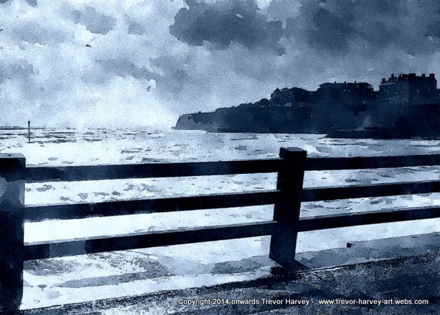 After the Storm, Fine Art Print - Atmospheric - Blue - Coastal - Sea - Storm