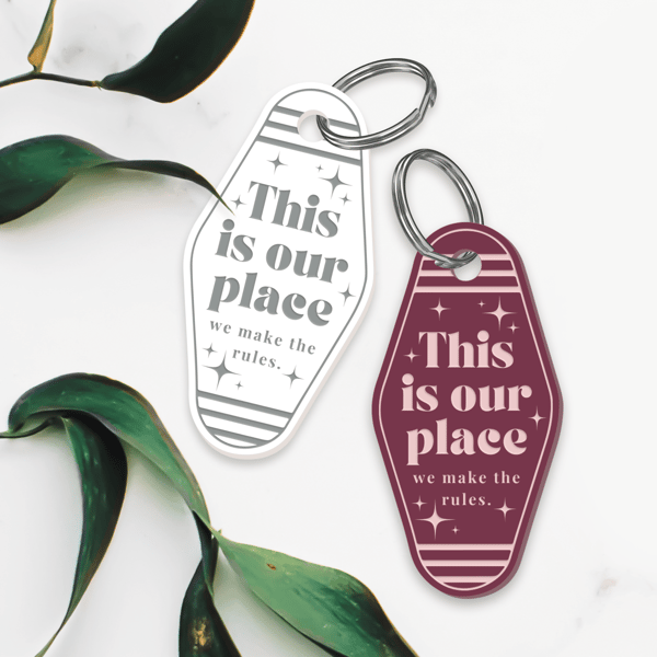 Our Place - Stars Keyring: Girly Car Accessory, Motel-style Keychain