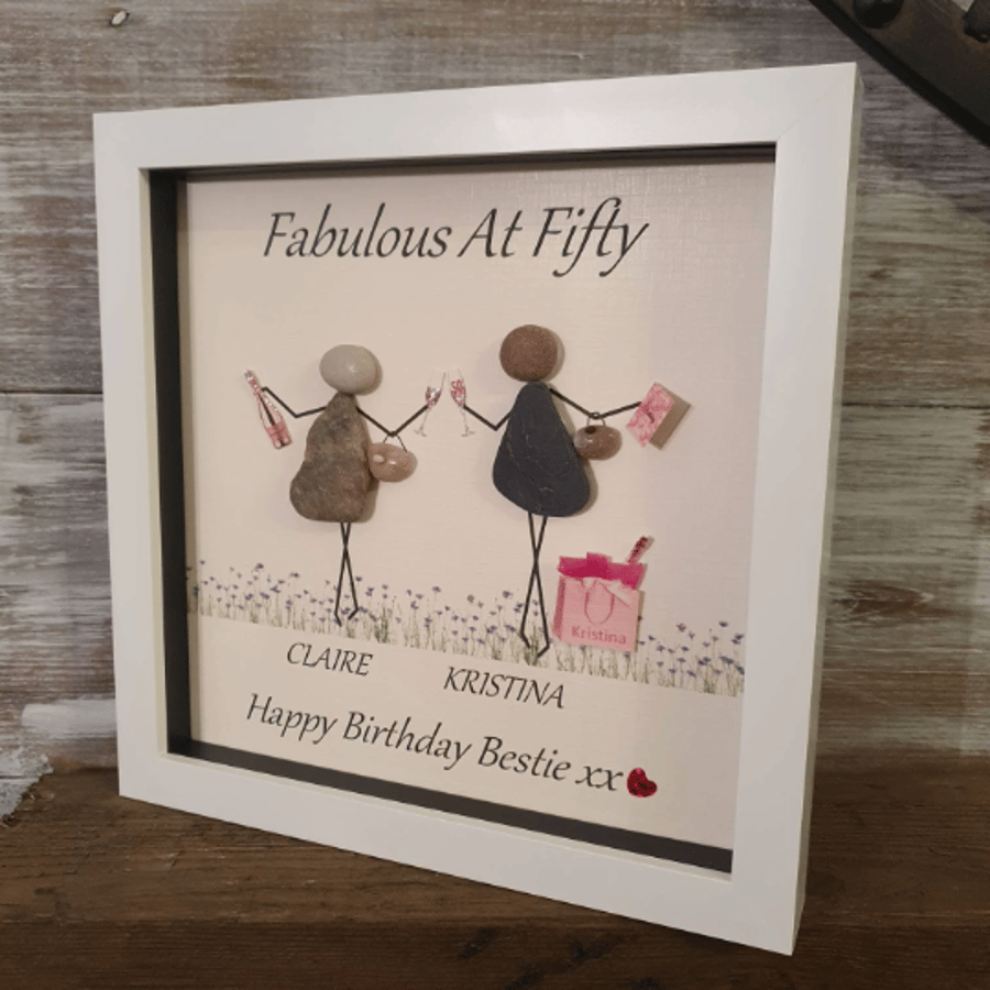 50 birthday - best friend birthday - bestie big 50 - friends personalised 