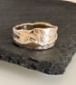 Solid 9 Carat Gold Hallmarked Band Textured UNISEX
