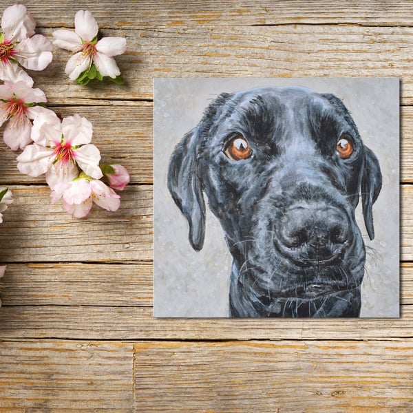 Labrador Puppy Greeting Card, Dog Card, Greetings Card, Blank Inside, Labrador