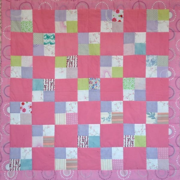 A Scrap lap quilt