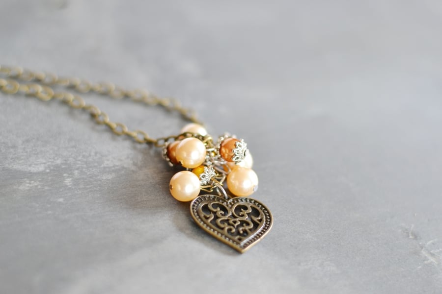 Heart of gold pendant