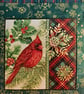 Christmas Cushion,Cardinal bird A - Image 2
