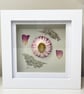 Pressed Flowers Rose Petals, Dried Strawflowers Mini Framed Art  - Image 4