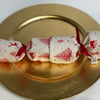 Christmas Cracker or crown. Reusable. Linen-look with red trees and deer