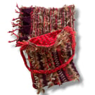 Destash Item - Handknitted Lined Bag and Matching Scarf