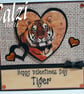 Tiger Valentine Card - Image 1