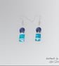 Earrings - Blue Lapis and glass - Image 1