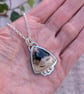 Sterling Silver Petrified Palm Wood Statement Gemstone Necklace - JBJ2082 - Image 2