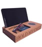Oak Wireless Charging Desk Organiser – Personalised Valet Tray - Image 6