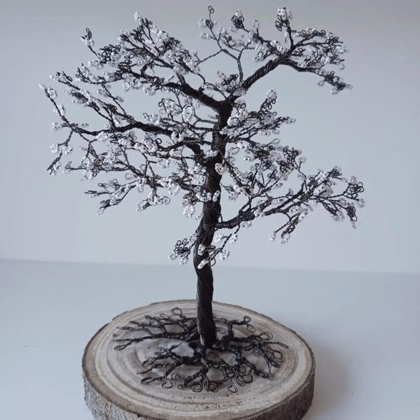 Antique Copper Wire Tree Sculpture (Large)