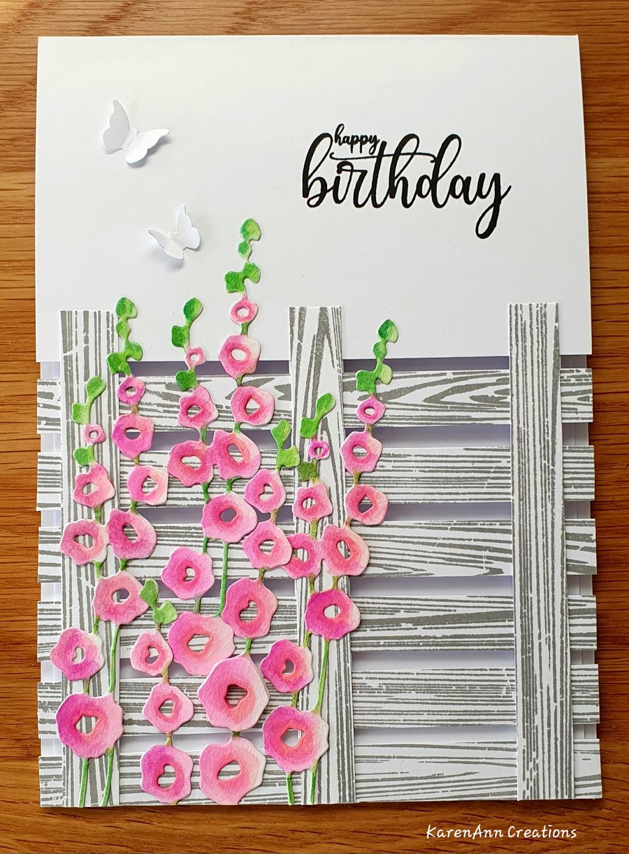 Floral birthday card for a female