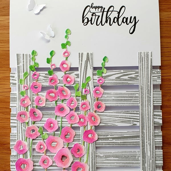 Floral birthday card for a female