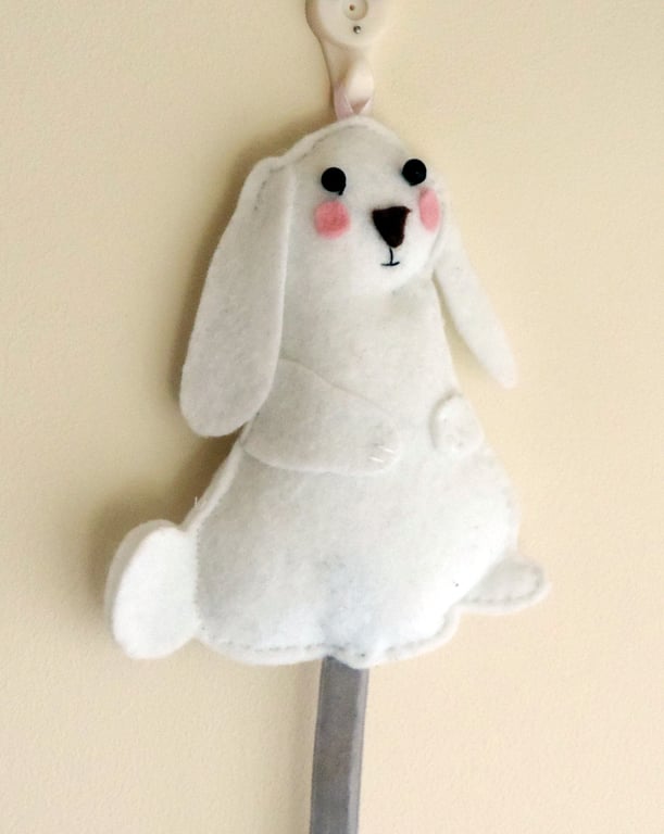 Cute Rabbit Hair Clip Holder, Hair Accessories holder, Bunny rabbit, Gift
