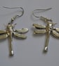 Dragonfly pewter earrings - Image 3