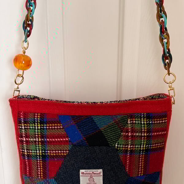 Harris Tweed Patchwork Crossbody Bag
