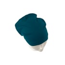 Teal blue beanie hat Slouchy soft viscose beanie cap Women hair loss headwear