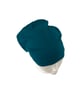 Teal blue beanie hat Slouchy soft viscose beanie cap Women hair loss headwear