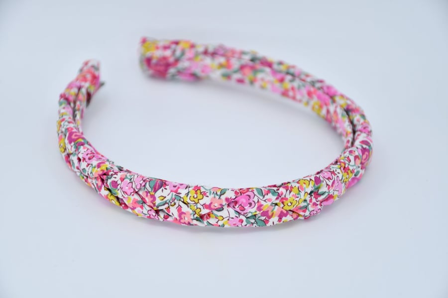 Liberty Fabric Braided Hairband - Handmade