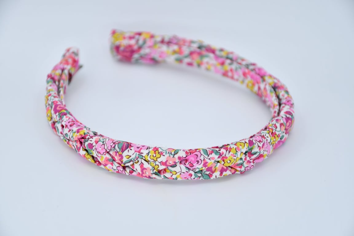 Liberty Fabric Braided Hairband - Handmade