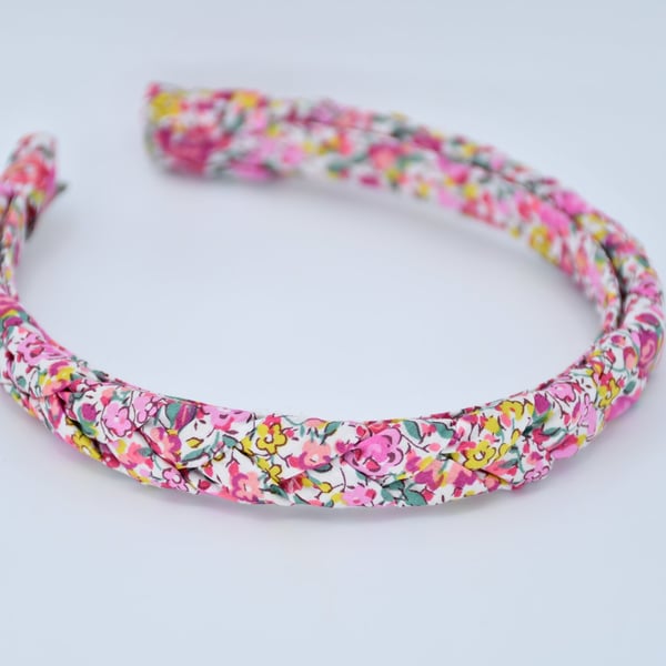Liberty Fabric Braided Hairband - Handmade