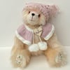 Artist bear, long pile Bearlescent teddy bear for the adult collector