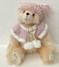 Artist bear, long pile Bearlescent teddy bear for the adult collector