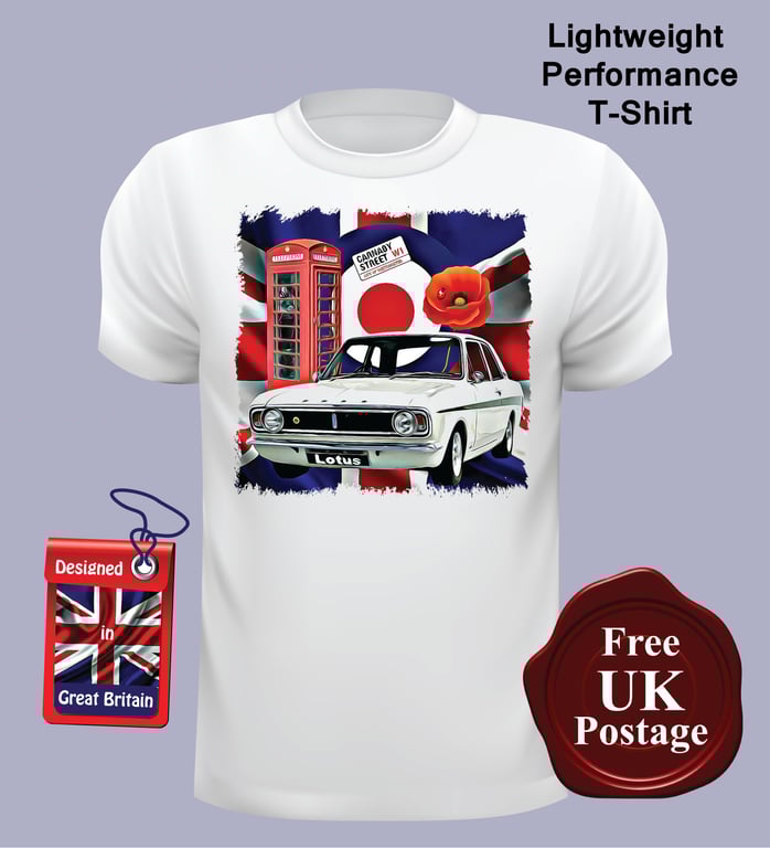 Ford Cortina Lotus MK2 T Shirt, Mens T Shirt, Choose Your Size