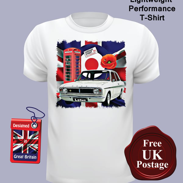 Ford Cortina Lotus MK2 T Shirt, Mens T Shirt, Choose Your Size